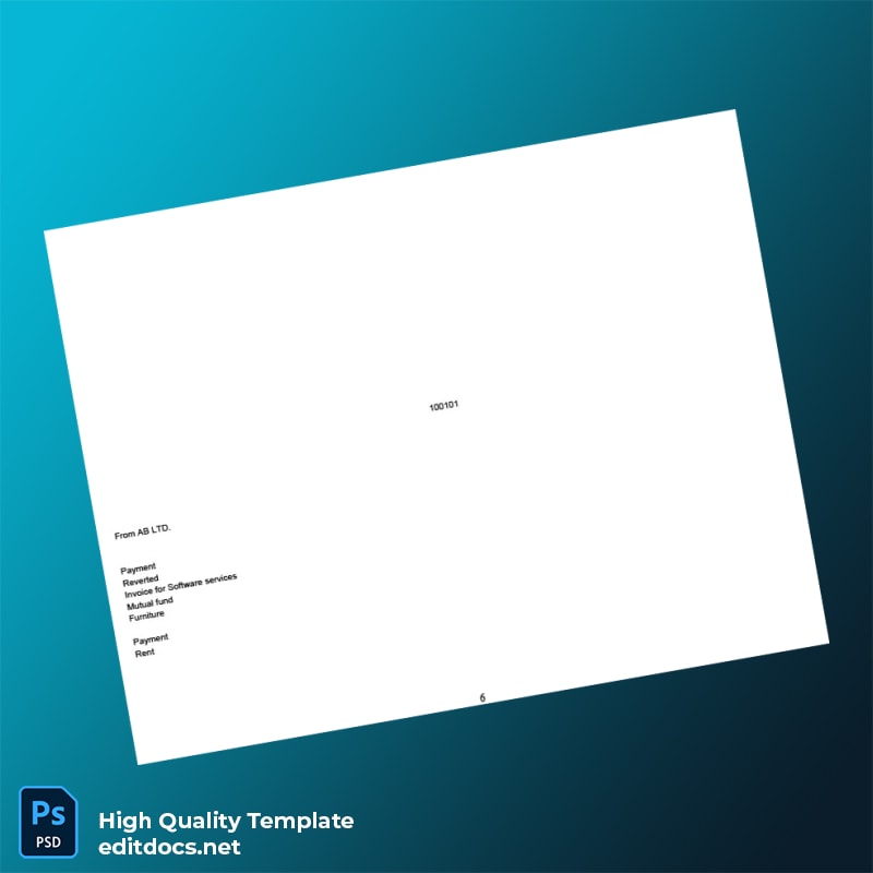 Bank Statement August-Imp Template in Word and PDF formats page 6