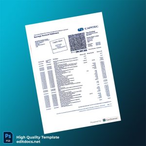 Country_ Bank_Issuer_ Captive Bank Limited Document Type_ Bank Statement Editable Bank Statement Template in Word and PDF format