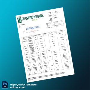 Country_ Bank_Issuer_ Coop Bank Document Type_ Bank Statement Editable Bank Statement Template in Word and PDF formats