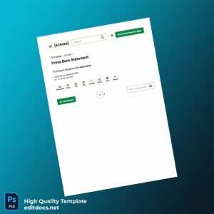 Country_ Bank_Issuer_ Document Type_ Prime Bank Statement Editable Prime Bank Statement Template in Word and PDF formats