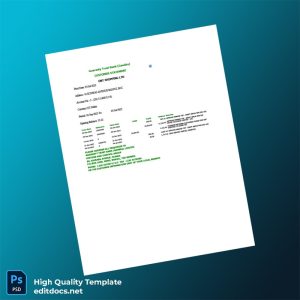 Gambia Guaranty Trust Bank Gambia Bank Statement Template in Word and PDF formats