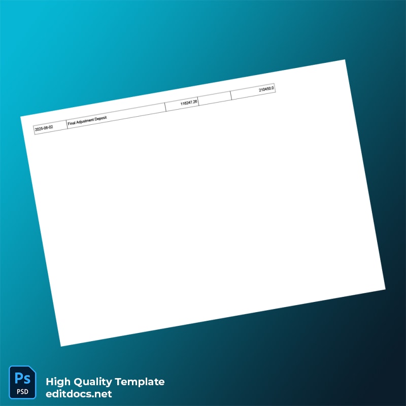 Ghana Bank Statement Template in Word and PDF formats page 7