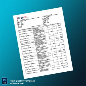 India Kotak Mahindra Bank Bank Statement Template in Word and PDF formats