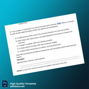 No 9 Yeo Question Bank Statement Definition Template in Word and PDF formats