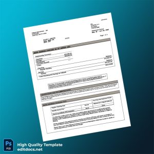 USA Citibank Bank Statement Template in Word and PDF formats