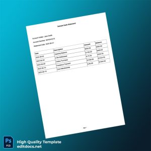 USA Document Type Template in Word and PDF formats