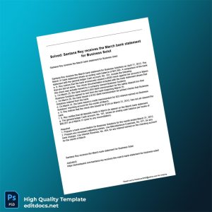 USA Document Type_ Bank Statement Template in Word and PDF formats