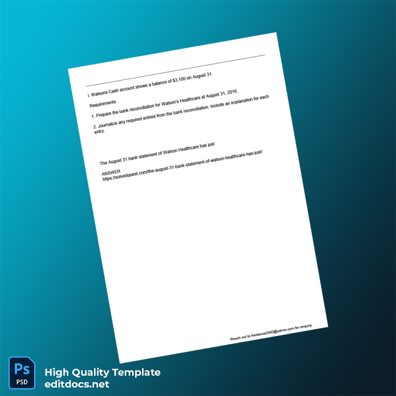 USA United Bank Bank Statement Template in Word and PDF formats page 2