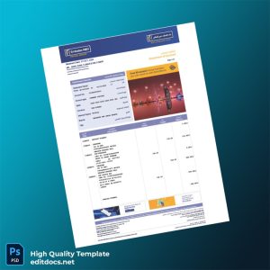 United Arab Emirates Emirates NBD Account Statement Template in Word and PDF formats